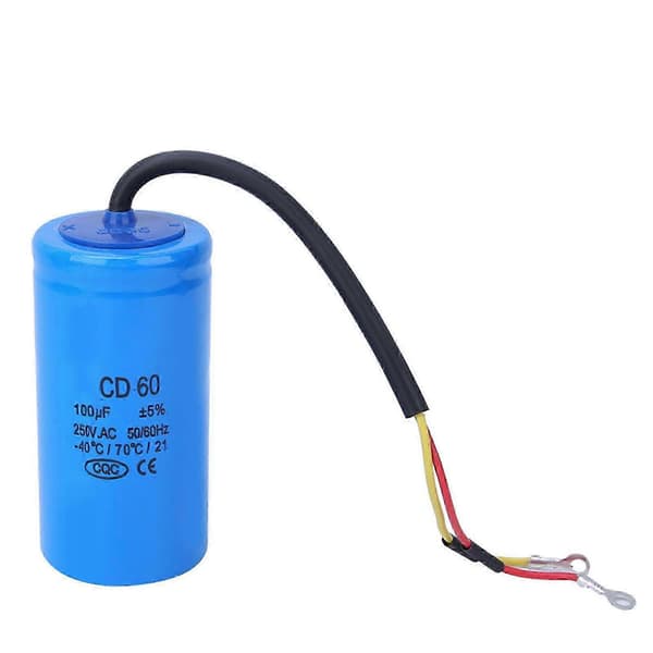 CD60 250V 100uF omkopplingskondensator Explosionssäker elektronisk komponent kompatibel med kylskåp