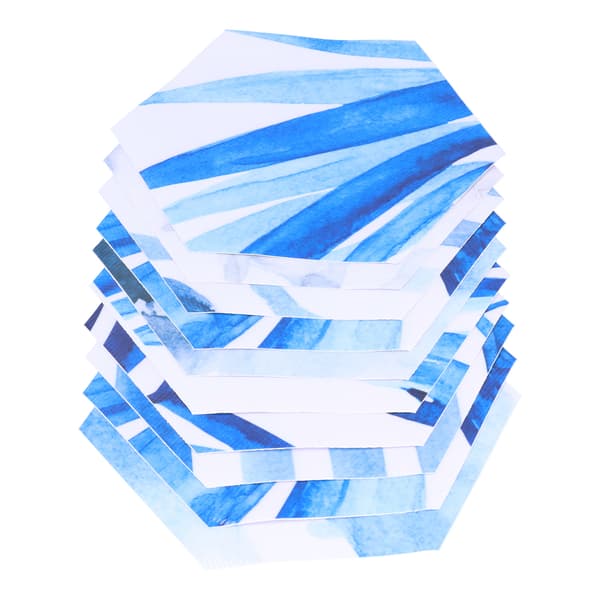 3D-simulerings Hexagonal Kakeldekal PVC Självhäftande Halkfri Golvdekal för Hemmet