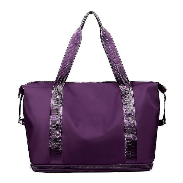 Folding Waterproof Travel Duffle Bag Dark Purple