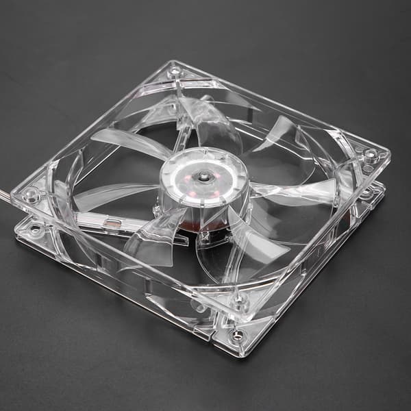12 cm USB LED Transparent Fargerik Lys Kjølevifte PC Datamaskin CPU Kjølevifte