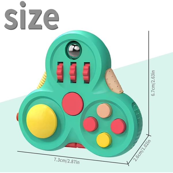 Fidgetlegetøj til voksne, Fidget Pad påskekurvfyld til drenge piger, Sensorisk legetøj Stressaflastende terningklikkercontroller, Fidget Spinner