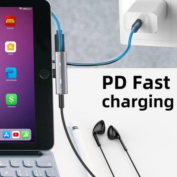 USB-C till 3,5 mm hörlursadapter