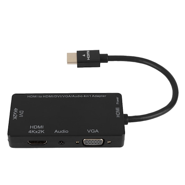 CableDeconn HDMI - DVI 4K/VGA/HDMI 4K/Audio 4-in-1 -sovitin PC:lle/Puhelimelle