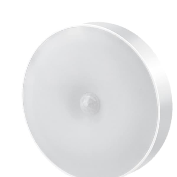 Rund LED Nattlampa Vit Varm USB Uppladdningsbar Väggmontering för Sovrum Barnrum Hall Trappa 0.68 Typ 4