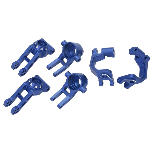 2Set RC Bil Styrekopssæt Aluminiumlegering Bagaksel Sæde C Base Pasform til ARRMA 1/8 RC Bil Sort