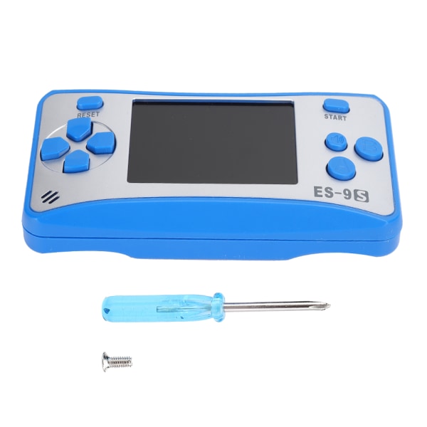 168 i 1 Mini Spillekonsol Controller Klassisk Gamepad med 2,5 tommer Farveskærm Blå og sølv