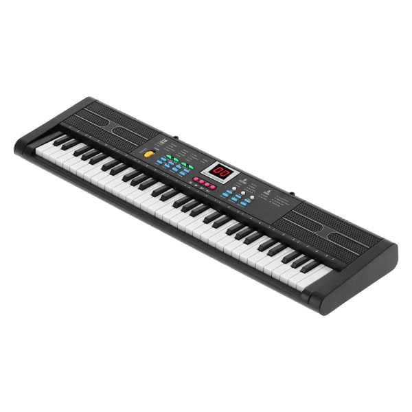 Keyboard Piano 61 tangenter Instrument Elektriskt med USB mikrofon för barn nybörjare MQ6187