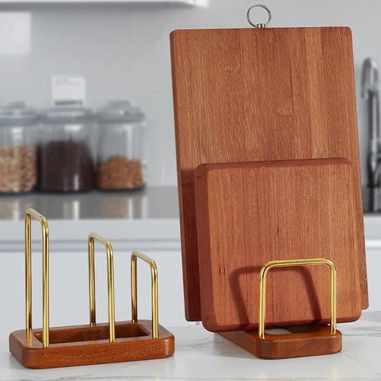 Dish Rack - Cutting Board Holder - Solid Wood Storage Rack - Perfect for the Home Kitchen