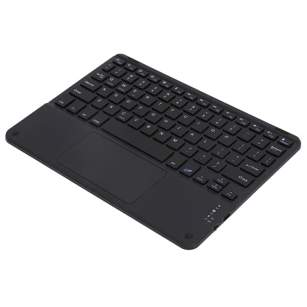 Trådløst Bluetooth Tastatur Touch MultiFunktion Eksternt Computertilbehør Firkantet Hætte 10in (Sort)