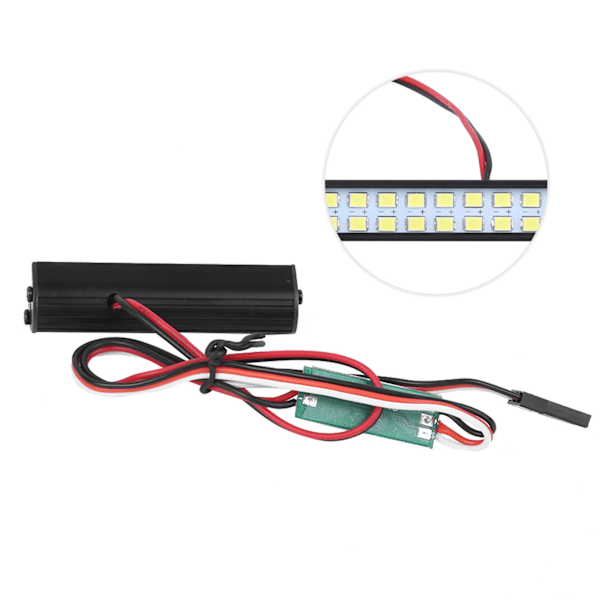 16 st LED-lampor för RC-bilstak, universell LED-ljusramp, tillbehör, längd 55 mm