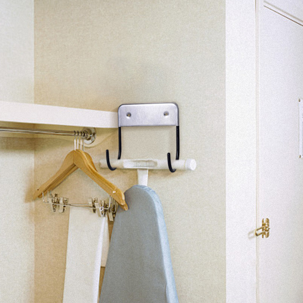Vægmonteret Strygebræt Hanger Opbevaringssted Strygebræt Holder Organizer Vægreol til Vaskerum