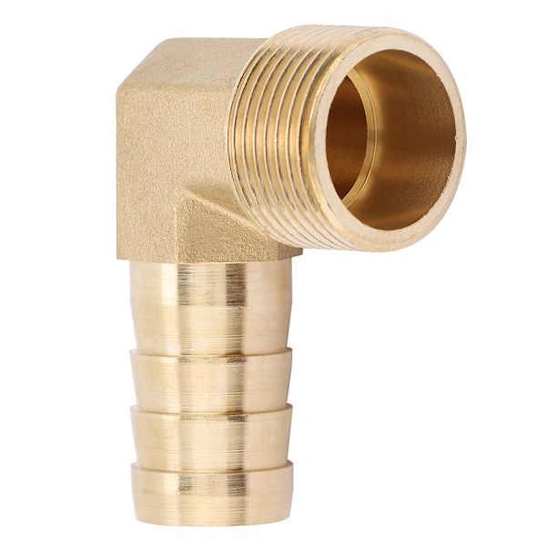 1st 3/4\" Hankontakt Mässing Vinkel Barbad Koppling Anslutning Slangkoppling (19mm)