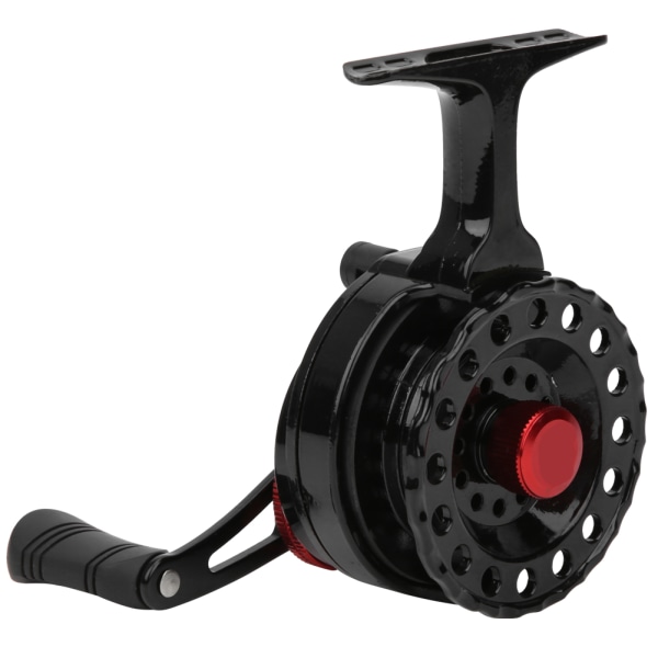 Bærbar Nylon Raft Pole Hjul Reel Forhjul Rock Fiskeline Hjul Tilbehør Sort venstre hånd