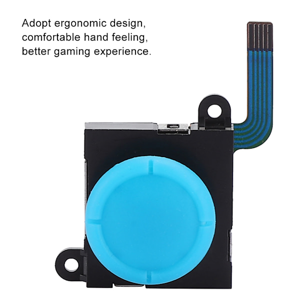 2 ST Vänster och Höger Analog 3D Joystick Rocker med Kåpa för Switch Konsol Tillbehör Blå