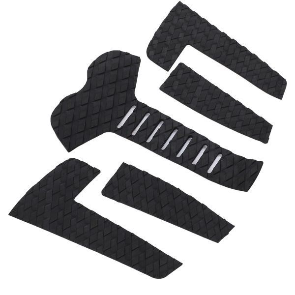 Surfboard Traction Pads Surf Pads EVA Tail Deck Grip AntiSlip Surf Traction Pad (5 stk. Sort)