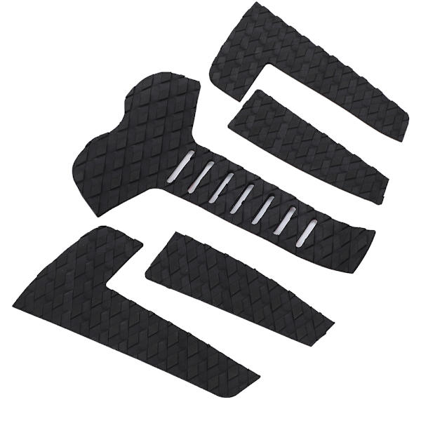 Surfbräda Traction Pads Surf Pads EVA Tail Deck Grip Halkskydd Surf Traction Pad (5st Svart)