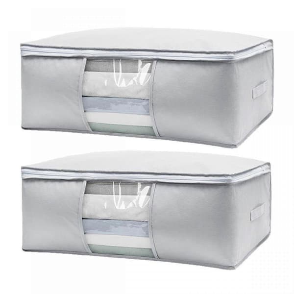 2 stk. opbevaringspose, garderobeskabsorganisator foldbar