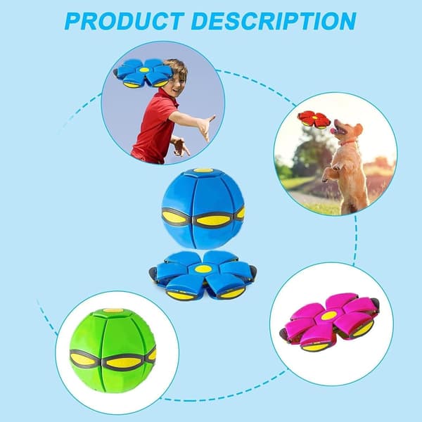 Magic Flying Saucer — 2026 Kids Bouncing Ball, Floating Game Ball, Parent-Child Interactive Toy, Educational Physical Training Toy, Red red