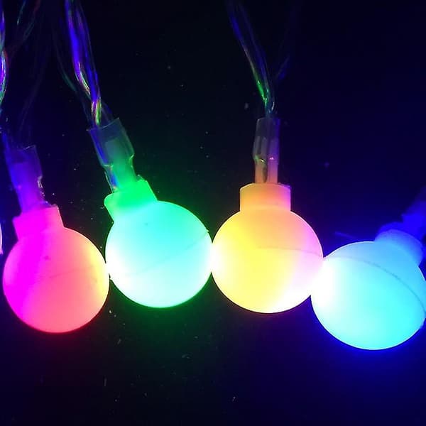 Globe String Lights Waterproof 10m 80 LED Bulbs Plug-in Powered Christmas Lighting