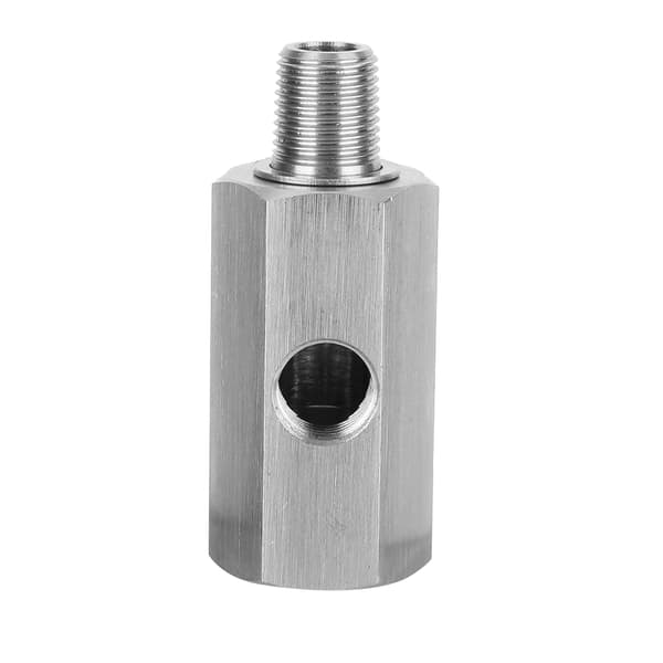 Oljetrykksensor T-stykke i rustfritt stål M10 til NPT-adapter Turbo Supply