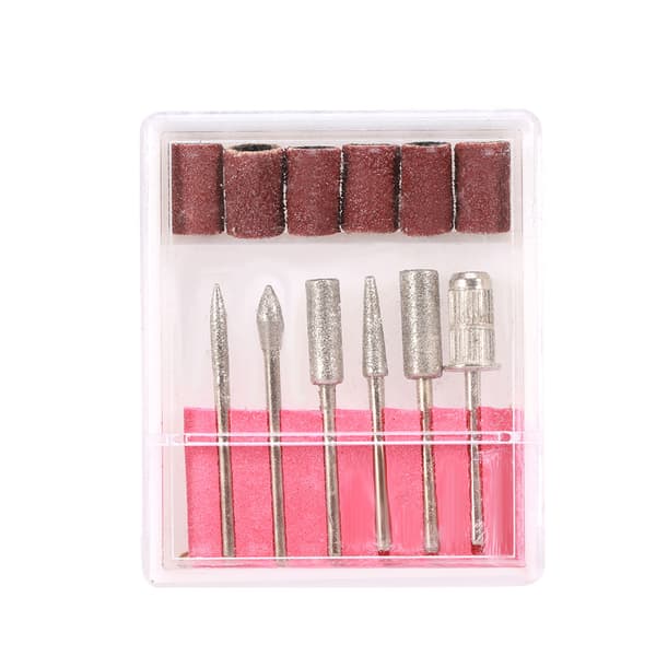 300 stk. negleslibehoved sandbånd til neglepolering slibning + 1 sæt borebits manicure 0.2