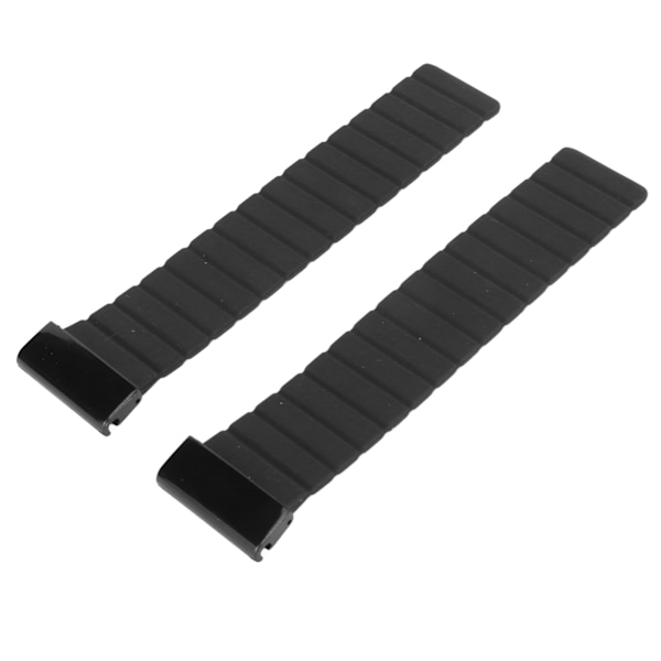 Magnetiskt klockarmband 26mm Svettåligt silikonklockarmband Snabbkoppling Klockarmband för Vertix 2 Svart