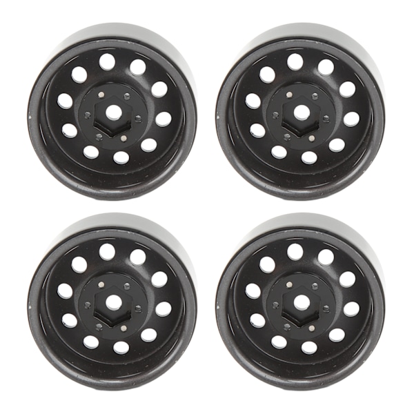 4 kpl RC Beadlock -pyörän navat 1,9 tuumaa, rautaa, kestävä, uudelleenkäytettävä RC-pyörän napa korvaamiseen, Ti-väri