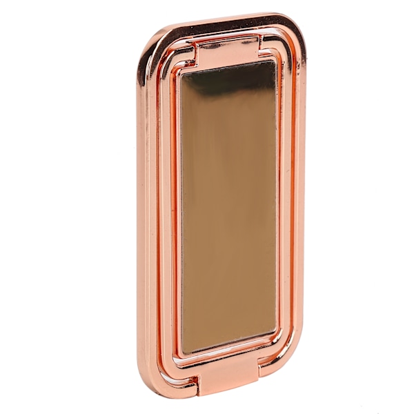 Finger Ring Mobiltelefonhållare Stativ 360° Rotation Metallring Spänne MultiAngle Handgrepp (Roséguld)