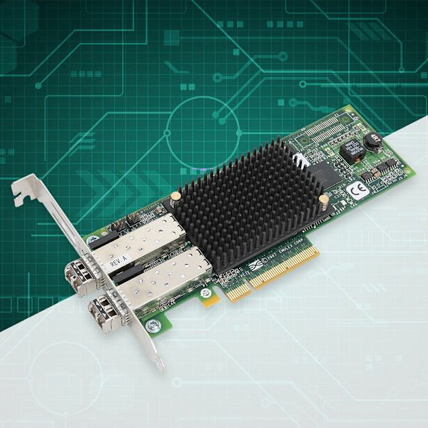För EMULEX LPE12002 FC HBA PCle 2.0 8G PCl E Dual Port Fiber Channel-kort HBA-kort