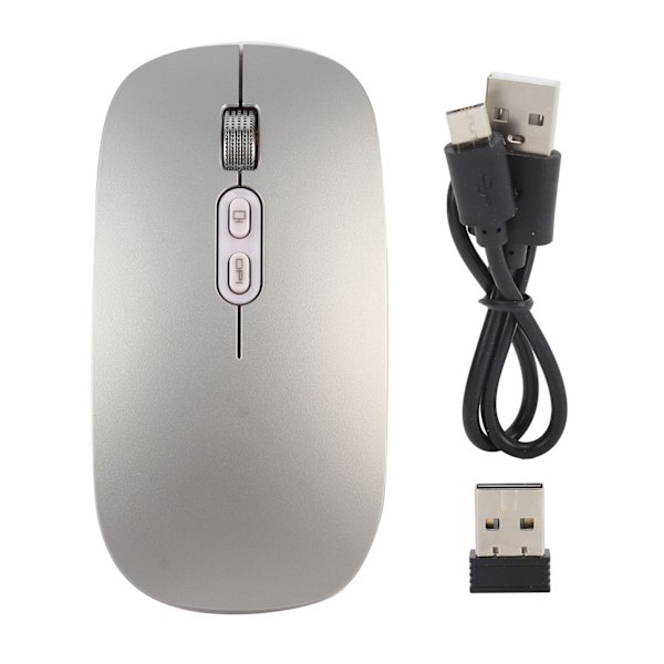 Hiiri Bluetooth/2.4Ghz Langaton Optinen Hiljainen Tietokoneille 1600DPI Alhainen Virrankulutus