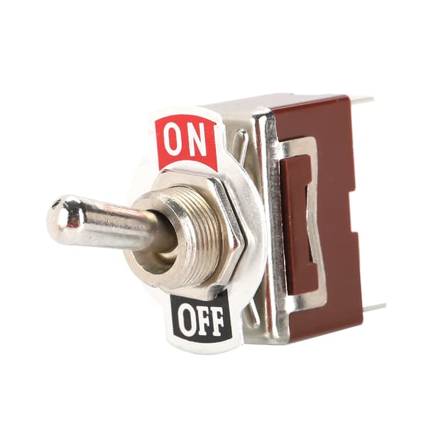 5 STK 6.3 Quick Pins 1021 Mini-vippekontakt 2 ben 2 positioner ON OFF