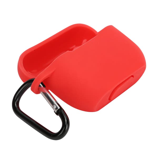Silikonfodral Skyddskåpa för IOS Earbuds Pro/III Bluetooth Headset Laddningsfodral Röd