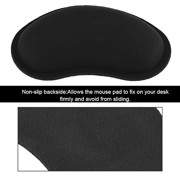 Myk Memory Sponge Håndledds Komfort Musematte Datamaskin Musematte for Skrivebord