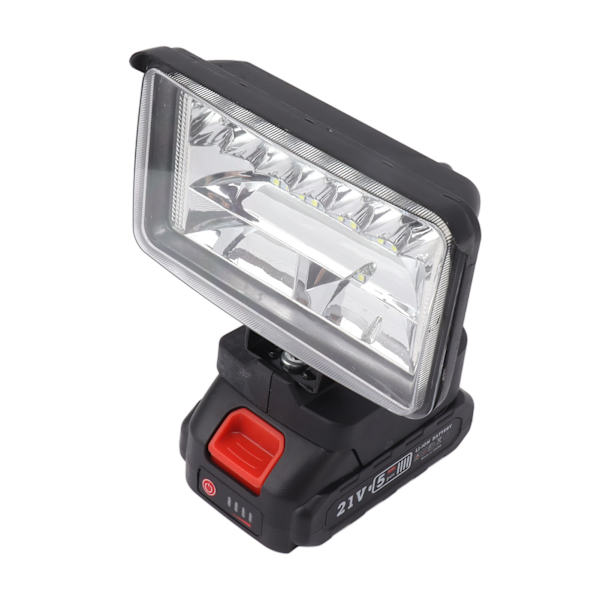 LED Arbetslampa Super Stark Brett Område MT-Gränssnitt Roterande Lamphuvud 1500mAh Utomhus LED Strålkastare EU-Kontakt 100‑240V 4 Tum