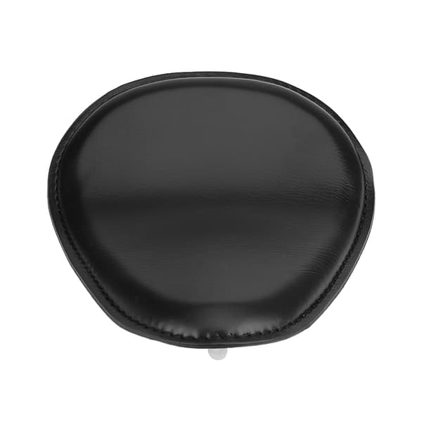 3\" Sort Solo Sæde i Sort Læder med Monteringsspringbeslag til Chopper Bobber Custom