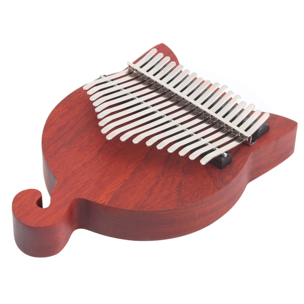 Kalimba Thumb Piano Wood Lille bærbar 17 tangenter til begyndermusikinstrument med etui