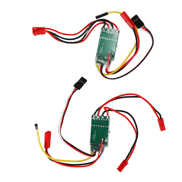 2 st Brushade ESC Dubbelriktad Bidirektionell ESC för RC Modellbåt Tank 130 180 Brushade Motor