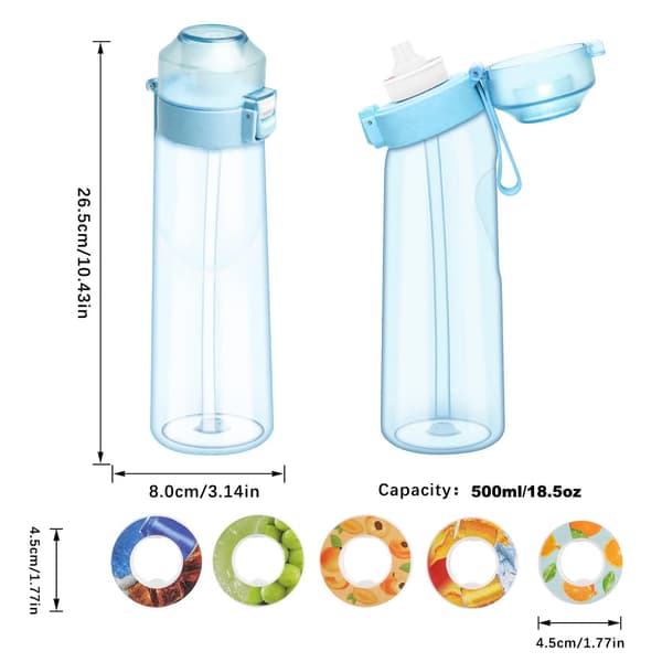 Doftande Vattenflaska med 7 Smakskapslar, 780 ml (Paket med 7)