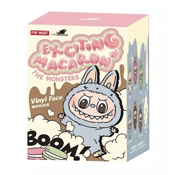 Blind Box Overraskelse! Pop Mart Raboo Plys Nøglering - 17cm Macaron Monstre random