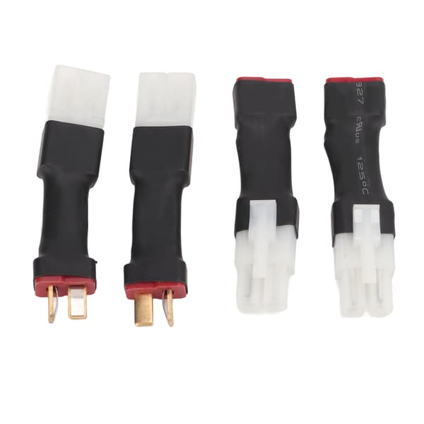 【NX】4 STK RC Batteriadapter Bærbar Stærk Forbindelse Plast RC T-stil stik til RC Bil Flymodel Generel til Tamiya