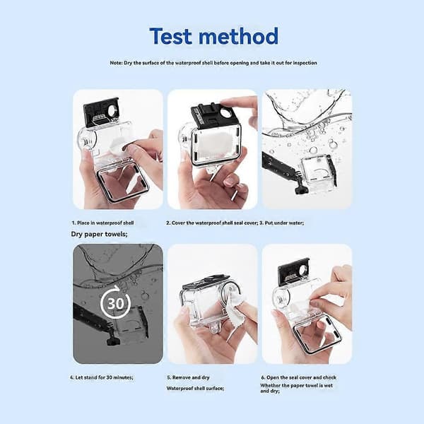 STARTRC 40M Waterproof Case for DJI Osmo Action 5 Pro/4 Underwater Diving Protective Shell Action Camera Accessories