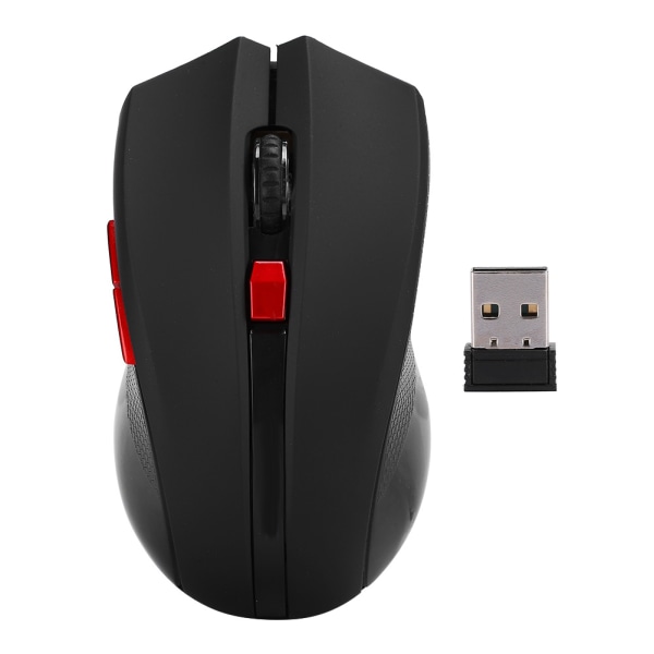 2.4G Wireless Mouse Light Weight Computer Accessory 6 Key Black for Laptop Business Office