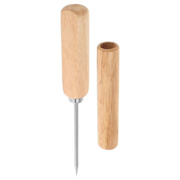Isverktøy Rustfritt Stål Trehåndtak Knusende Is Manuell Knusing Bartending Tilbehør Hjem 1-pakning Multi 22.10X2.50X2.00CM