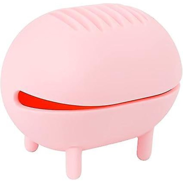 Gjenbrukbar sminkesvampklemme - Rosa Silikon Beauty Egg Svampklemme - Reisetui inkludert - Vaskbar og enkel å rengjøre
