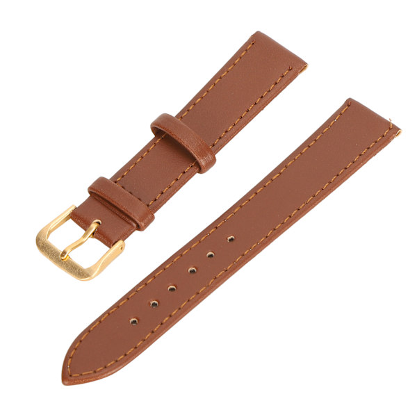 Unisex Universal Klockarmband med Spänne PU Läder Ersättningsarmband Brun18mm / 0.71in