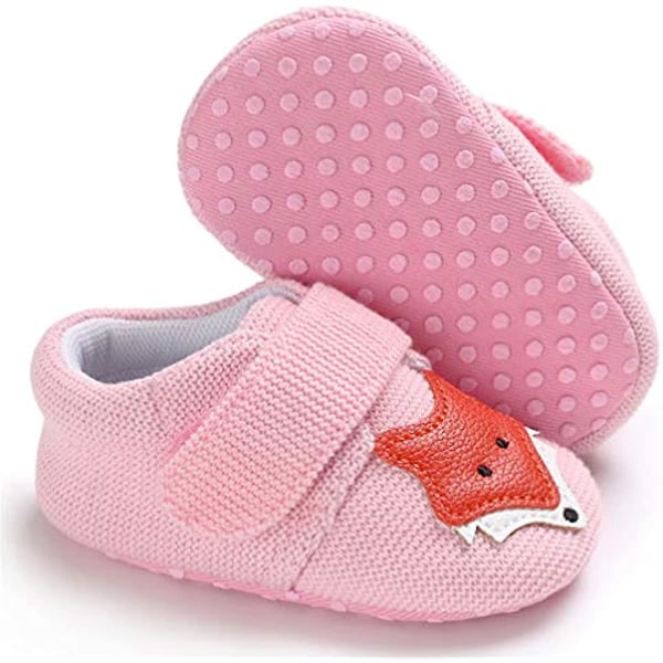 Baby Sneakers Mjuka Anti-halk Bottom Cartoon Sneakers Pink 6-9 Months