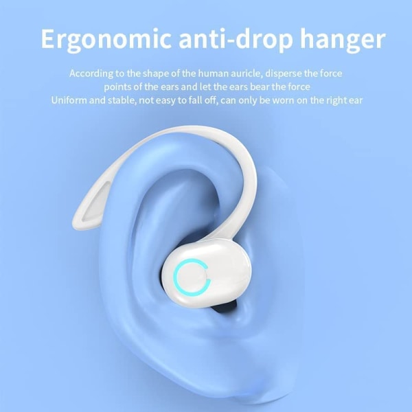 Bluetooth headset V5.2, hörsnäcka för mikrofonbrusreducering