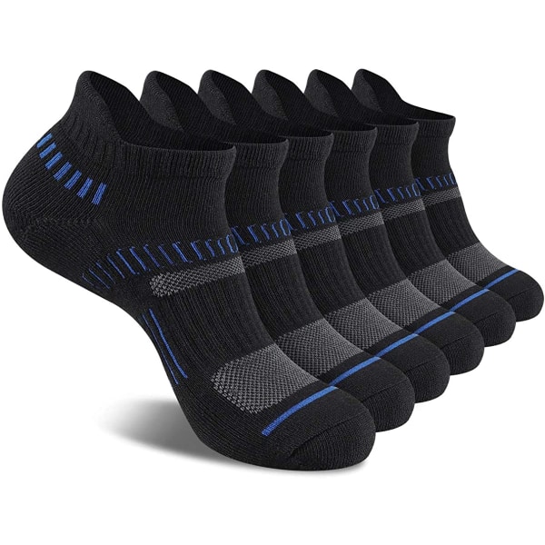 Herrstrumpor Athletic Low Cut Tab med Arch Support-6Pairs