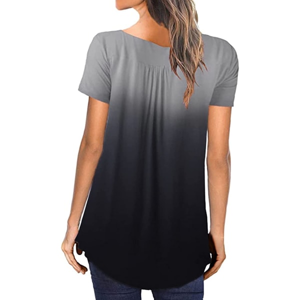 Dam kortärmade sommar T-shirts Lång flytande skjorta S 950f | S | Fyndiq