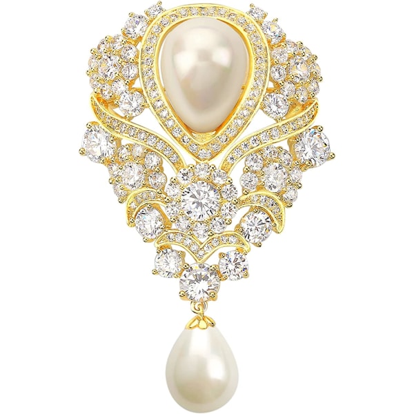 Vintage Pearl Broscher Smycken för kvinnor Broscher